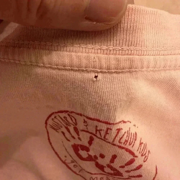 Mustard & Ketchup Kids Light Pink Heart T-Shirt Xxs 2T - Picture 7 of 9